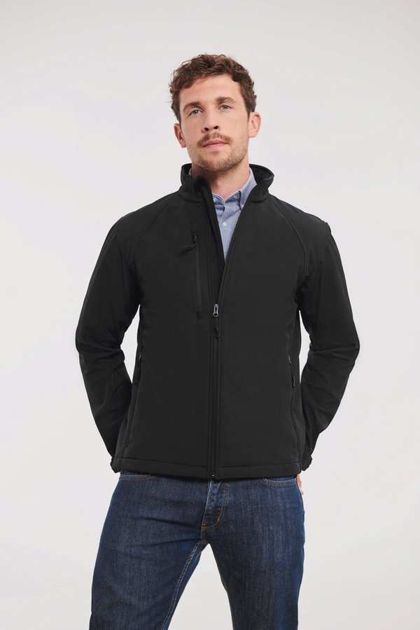 Russel Atmungsaktive Softshell-Jacke mit Taschen