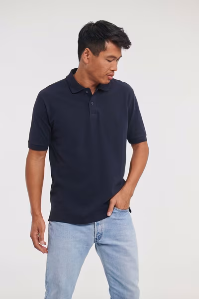 Russel Kurzarm-Polo-Shirt aus 100% Baumwolle