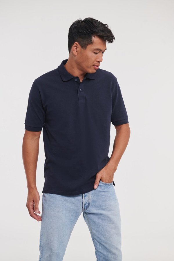 Russel Kurzarm-Polo-Shirt aus 100% Baumwolle