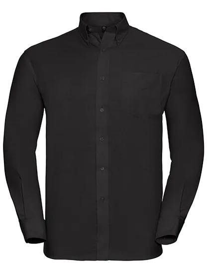 Russell Collection Classic Oxford Shirt with Chest Pocket