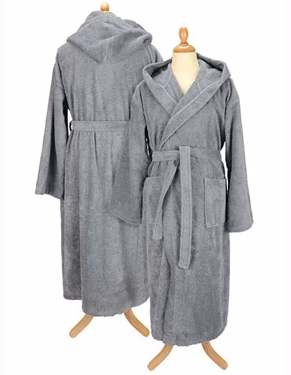 ARTG Peignoir à capuche en coton, Army Green L/XL, AR026