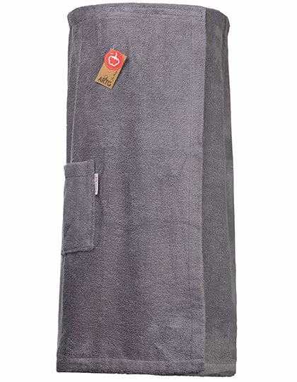 ARTG Baumwolle Sauna Kilt mit Klettverschluss, Jeans Blue 85 x 135 cm, AR043