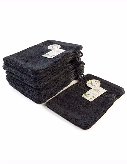 ARTG Guanto da bagno in bambù con mix di Cotone, Light Grey 16 x 22 cm, AR401