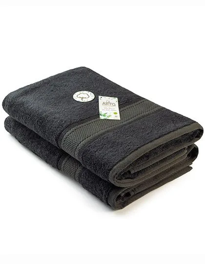 ARTG Bio-Bambus Badetuch 70 x 140 cm in, Black 70 x 140 cm, AR404