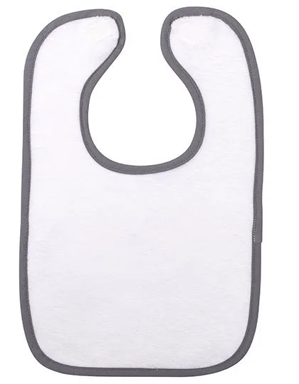 ARTG Sublimation Bib with Cotton Back, White/Anthracite Grey 43 x 27 cm, AR894