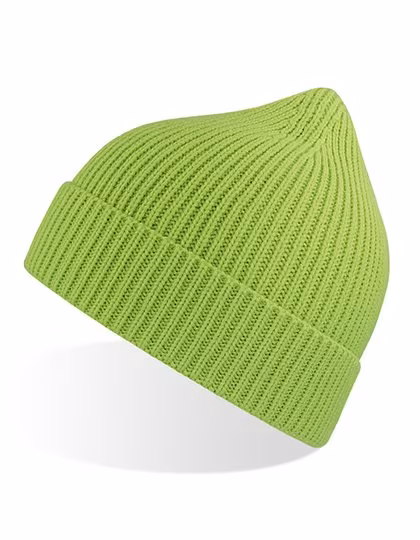 Atlantis Sustainable Andy Beanie made of Recycled Material, Acid Green One Size, AT103