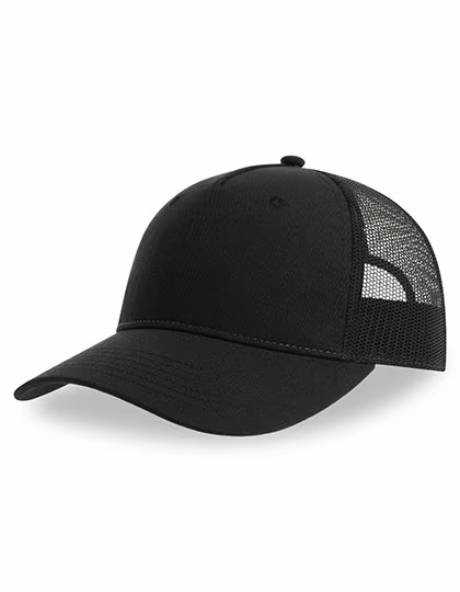 Atlantis Zion Cap aus recyceltem Polyester-Twill, Black/Black One Size, AT107