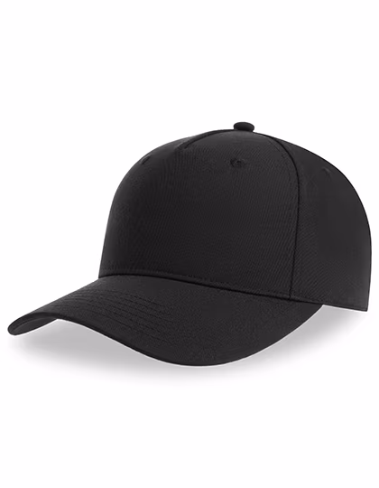 Atlantis Fiji Cap aus recyceltem Polyester-Twill, Black One Size, AT109