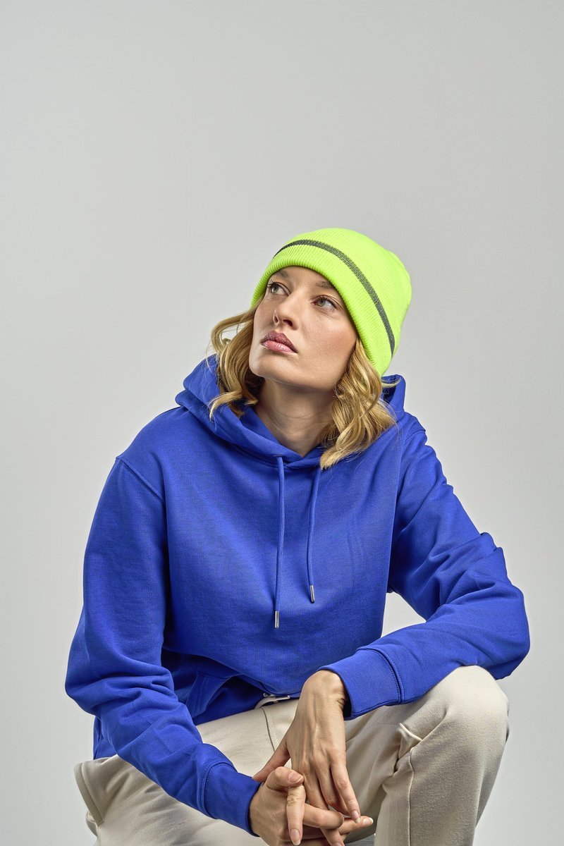 Atlantis Workout Beanie Recycled mit Reflektoren, Black One Size, AT123