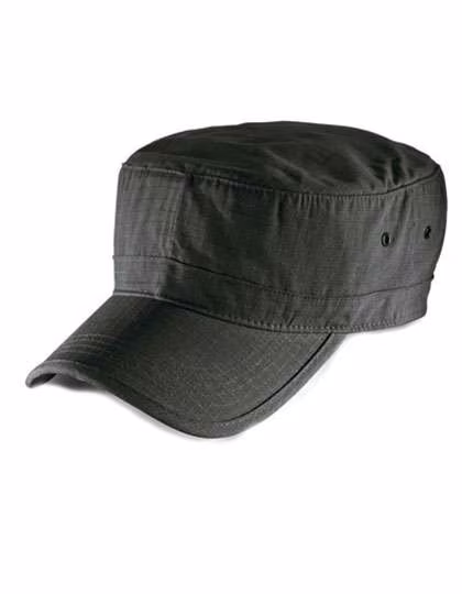 Atlantis Cap Army en coton ripstop, Black One Size, AT300