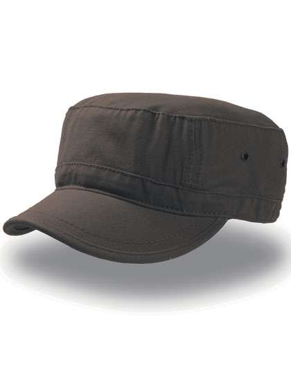 Atlantis Militär-Stil Urban Cap mit Belüftung, Black L/XL (59cm), AT306