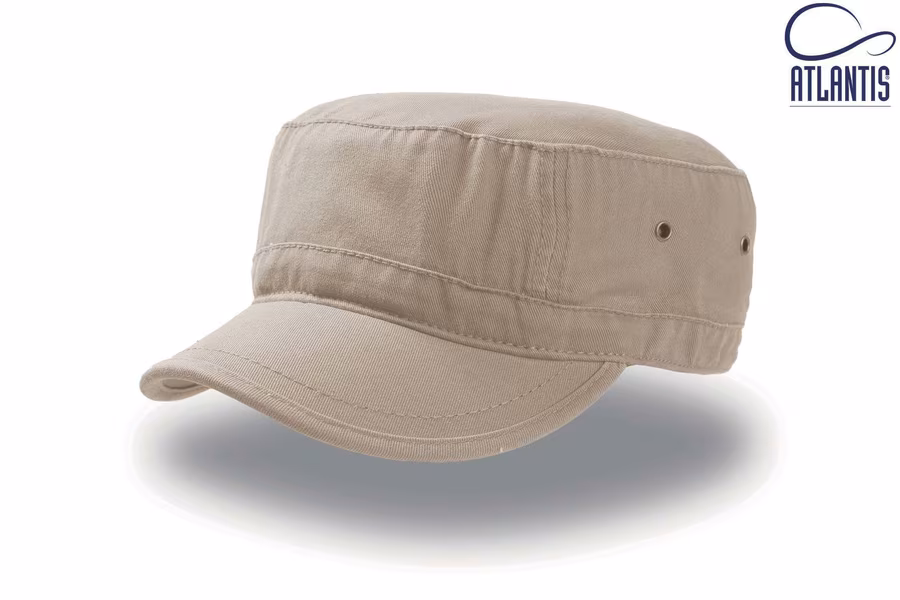 Atlantis Military-Style Urban Cap with Ventilation, Black L/XL (59cm), AT306