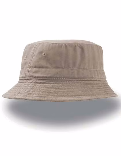 Atlantis Bucket Hat en coton chino avec bandeau anti-transpiration, Olive L/XL, AT346