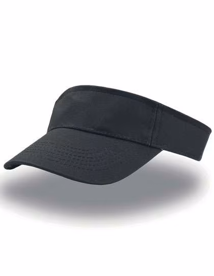 Atlantis Roland Cap mit Klettverschluss und Ziernähten, Black One Size, AT353