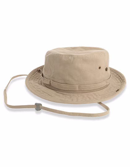 Atlantis Globe Trotter-S Safari Hat made of Organic Cotton, Khaki L/XL, AT369