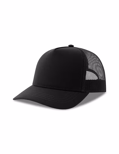 Atlantis Recycelte Canvas Cap mit gebogenem Schirm, Black/Grey One Size, AT426