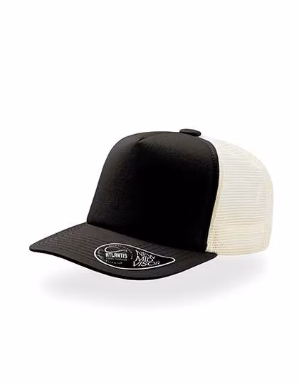 Atlantis Record Trucker Cap mit PVC-Verschluss, Black One Size, AT515