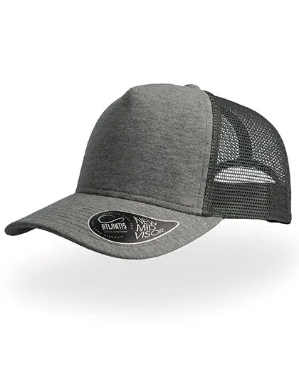 Atlantis Cap Rapper Jersey avec fermeture PVC, Dark Grey One Size, AT517