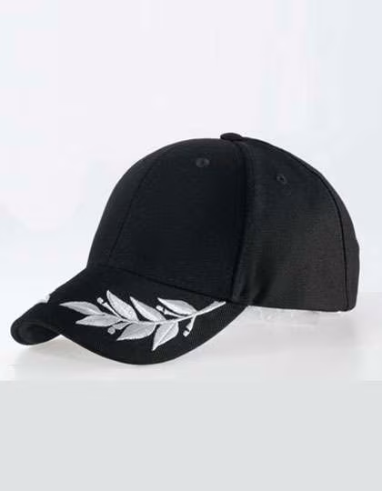 Atlantis Baumwoll-Cap mit Metallverschluss, Black One Size, AT605