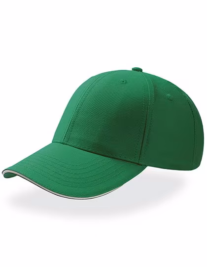 Atlantis Cap Sport Sandwich avec insert en coton, Green/White One Size, AT612