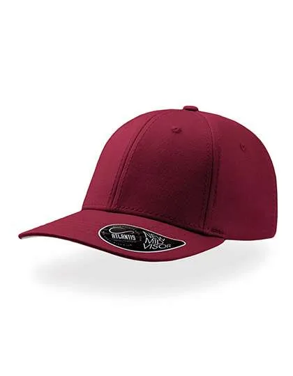 Atlantis Strukturierte 6-Panel-Cap "Pitcher, Burgundy/Grey L/XL, AT635