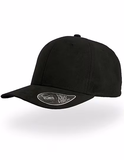 Atlantis Fam Cap with Contrasting Visor, Black One Size, AT643