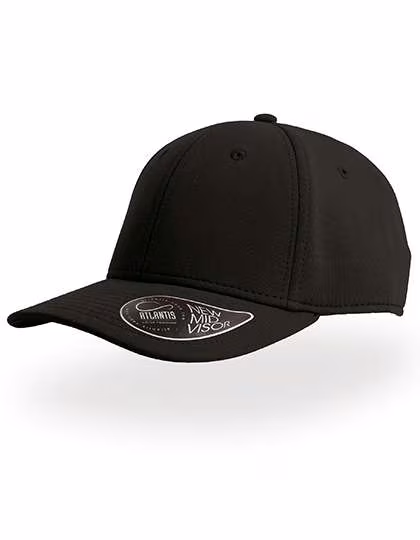 Atlantis Cap Feed avec visière courbée, Black One Size, AT650