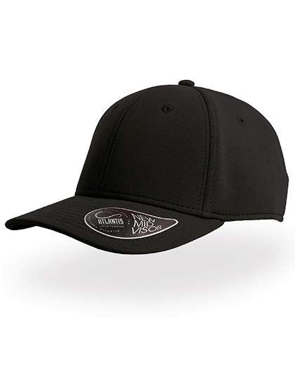 Atlantis Feed Cap mit gebogenem Schirm, Black One Size, AT650