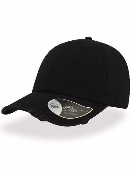 Atlantis Dad Hat Destroyed aus Chino-Baumwolle, Burgundy One Size, AT664