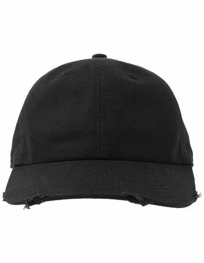 Atlantis Dad Hat en coton recyclé avec effet Destroyed, Black One Size, AT682