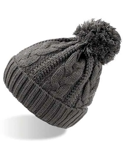 Atlantis Berretto Beanie con fodera interna in pile, Dark Grey One Size, AT765