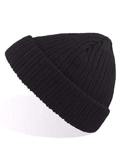 Atlantis Docker Beanie aus Polyacryl-Mix, Light Grey Melange One Size, AT796
