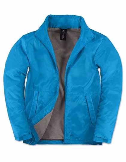 B&C COLLECTION Men's Multi-Active Jacket with Anti-Pilling Fleece, Atoll/Warm Grey S, BCJM825