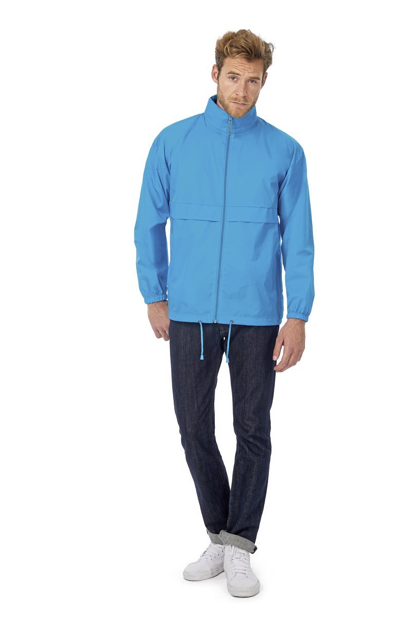 B&C COLLECTION Wasserabweisende Nylon-Taft Jacke Sirocco, Black M, BCJU800