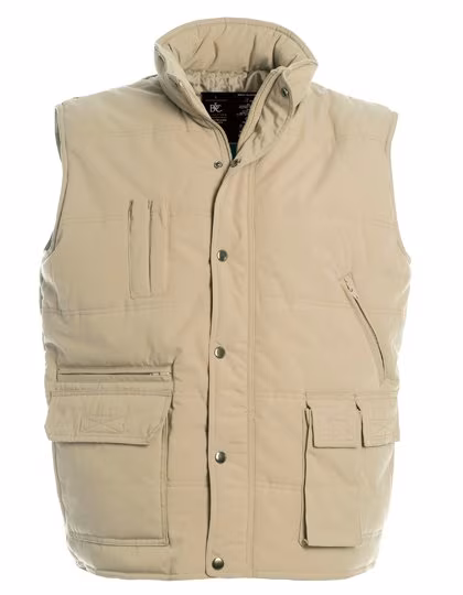 B&C COLLECTION Bodywarmer Explorer mit Windstopper-Funktion, Beige S, BCJU880
