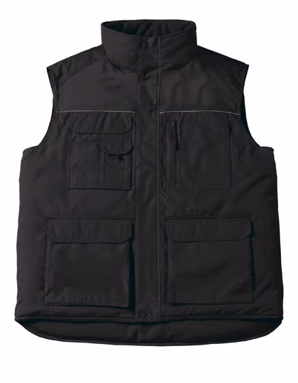 B&C COLLECTION Expert Pro Bodywarmer mit Futter und Taschen, Red L, BCJUC40