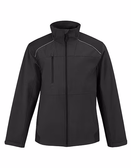 B&C COLLECTION Shield Softshell Pro Jacke mit Taschen, Navy 4XL, BCJUC42