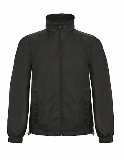 B&C COLLECTION Windjacke ID.601 mit ergonomischer Kapuze, Orange S, BCJUI60