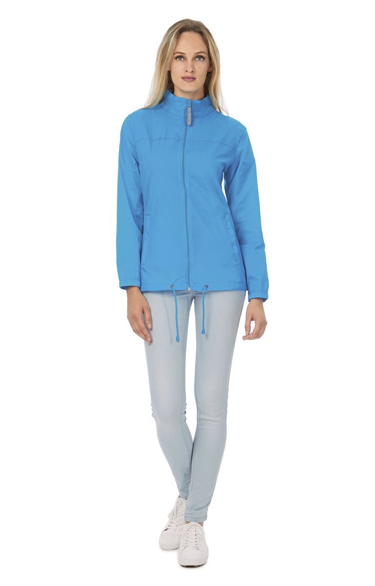 B&C COLLECTION Damenjacke Sirocco mit Kapuze, Nylon, Atoll XS, BCJW902