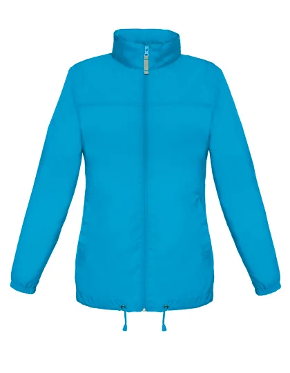 B&C COLLECTION Damenjacke Sirocco mit Kapuze, Nylon, Atoll XS, BCJW902