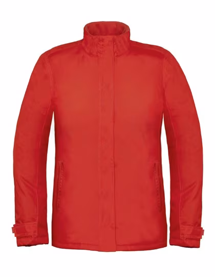 B&C COLLECTION Veste femme Real+ avec doublure polaire, Deep Red S, BCJW925