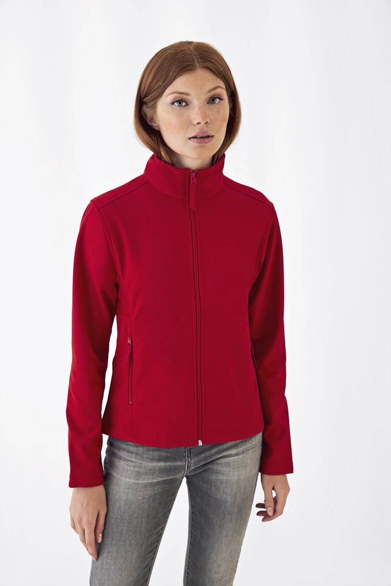 B&C COLLECTION Softshell-Jacke ID.701 mit Stretch für Damen, Atoll/Ghost Grey XS, BCJWI63