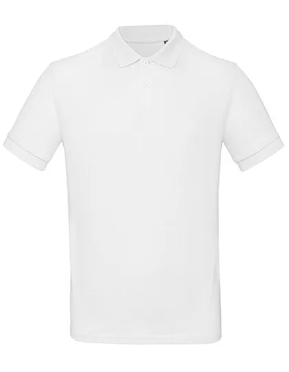 B&C Polo homme durable en coton biologique, White M, BCPM430