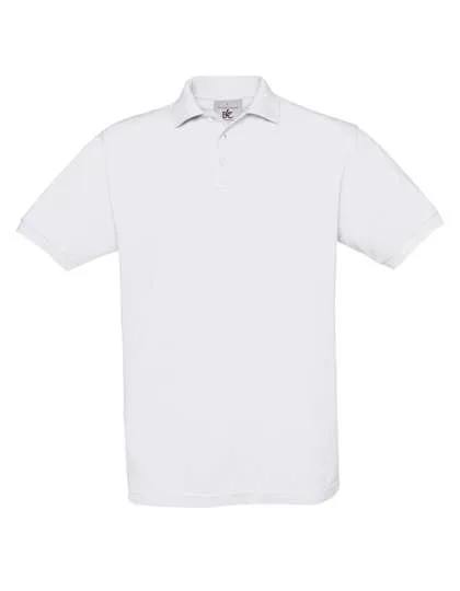 B&C Polo Shirt Safran made of 100% Cotton, White S, BCPU409