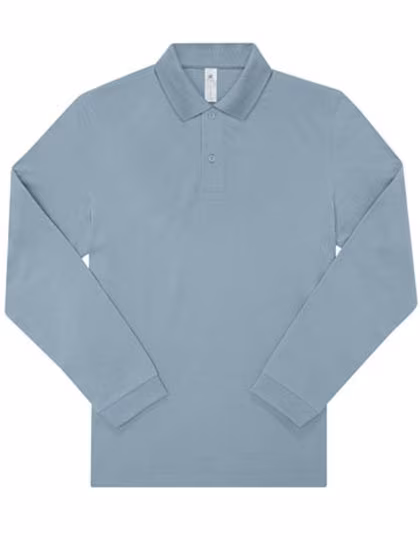 B&C My Polo 210 Long Sleeve Amalfi Blue S (BCPU427), BCPU427