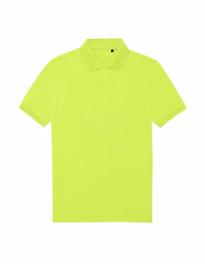 B&C Nachhaltiges Herren Poloshirt 65/35°, Acid Lime S, BCPU428