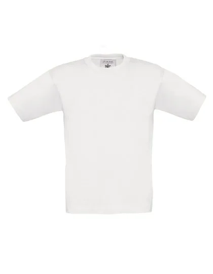 B&C T-Shirt Exact 150 Baumwolle für Kinder, White 7/8 (122/128), BCTK300