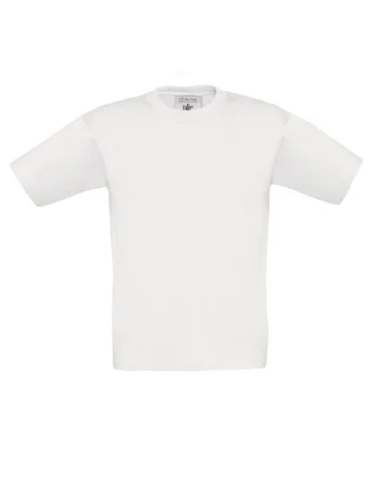 B&C T-Shirt Exact 190 aus Baumwolle für Kinder, White 3/4 (98/104), BCTK301
