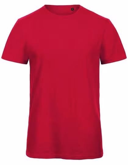 B&C Inspire Slub T-Shirt aus Bio-Baumwolle, Chic Red XL, BCTM046