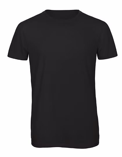 B&C Triblend T-Shirt with Crewneck for Men, Black M, BCTM055